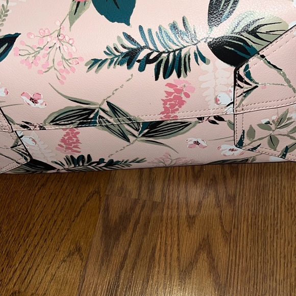 Kate Spade Pink & Green Arch Mya Botanical two way Floral Tote Bag & wristlet - Picture 10 of 15
